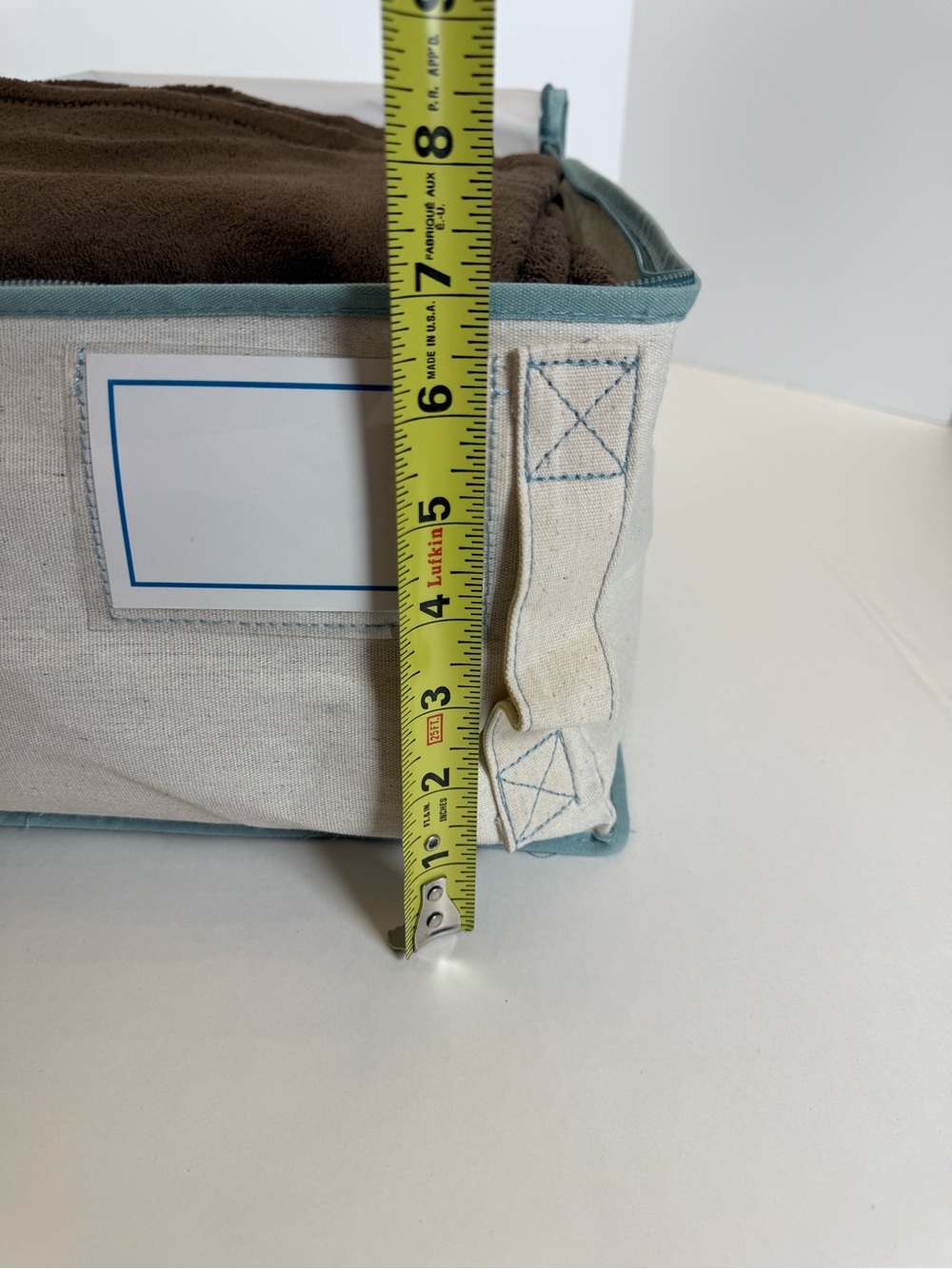 6 Canvas Zippered Storage Bags by Real Simple - 1 Large and 5 Medium - Picture 8 of 16